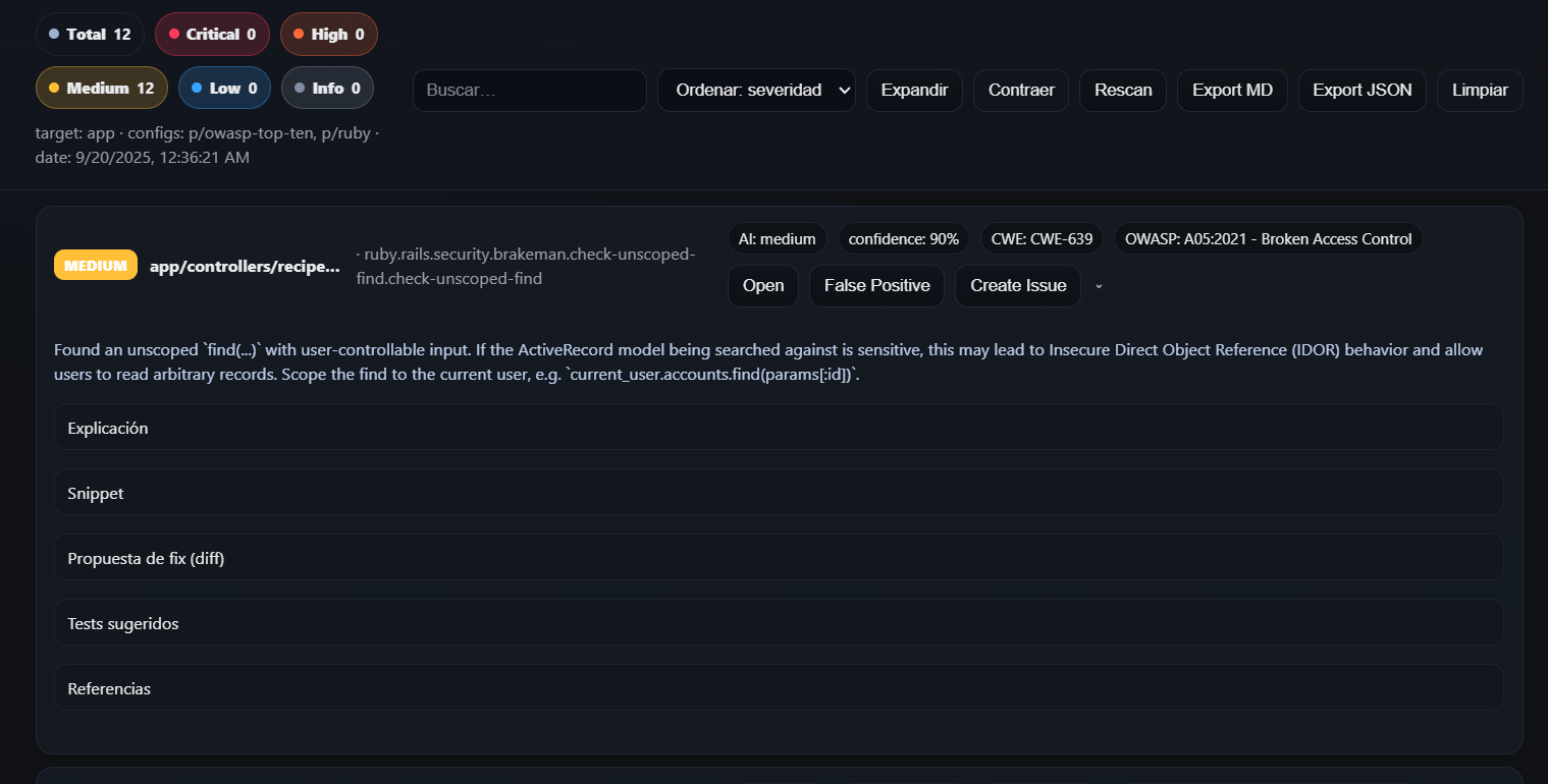 Panel Vulnscan (desktop)